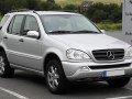 Mercedes-Benz ML M-class (W163 facelift 2001) - Технические характеристики, Расход топлива, Габариты