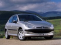 Peugeot 206  (facelift 2003) - Dane techniczne, Zużycie paliwa, Wymiary